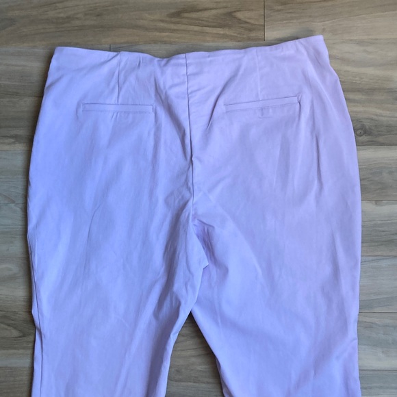 Zac & Rachel lavender pant with stretch career office business casual 20W - Picture 8 of 17